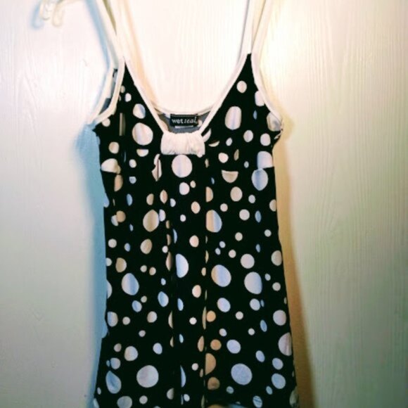 WET SEAL • Polka Dot Spaghetti Strap Top NWT-Large - Picture 9 of 16